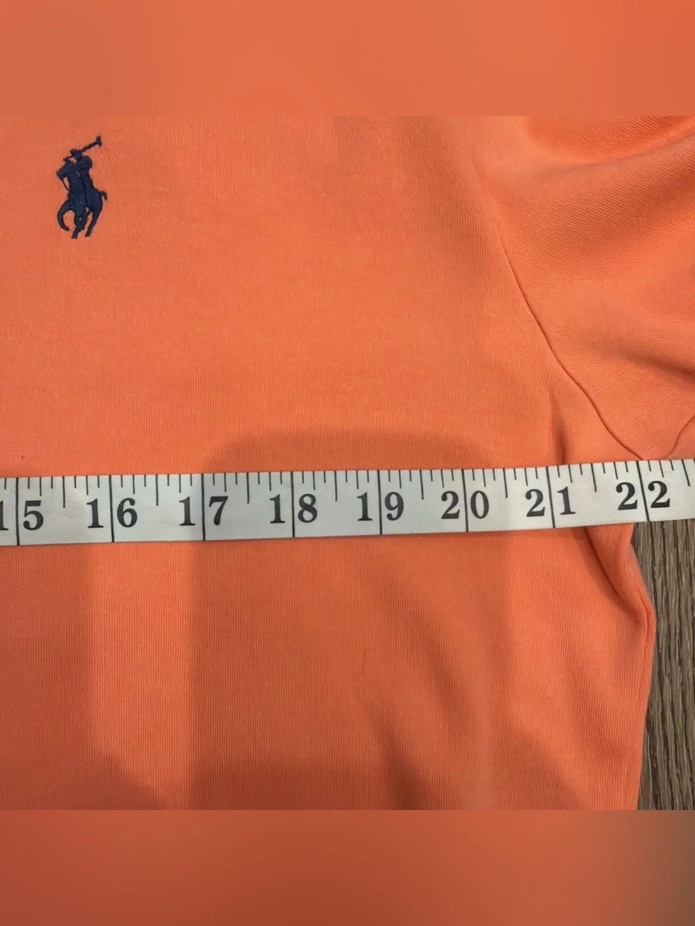 Ralph Lauren Orange Polo Shirt with Navy Pony